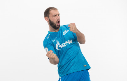 Фотосессия футболистов и тренеров основного состава ФК «Зенит» сезона 2018/19