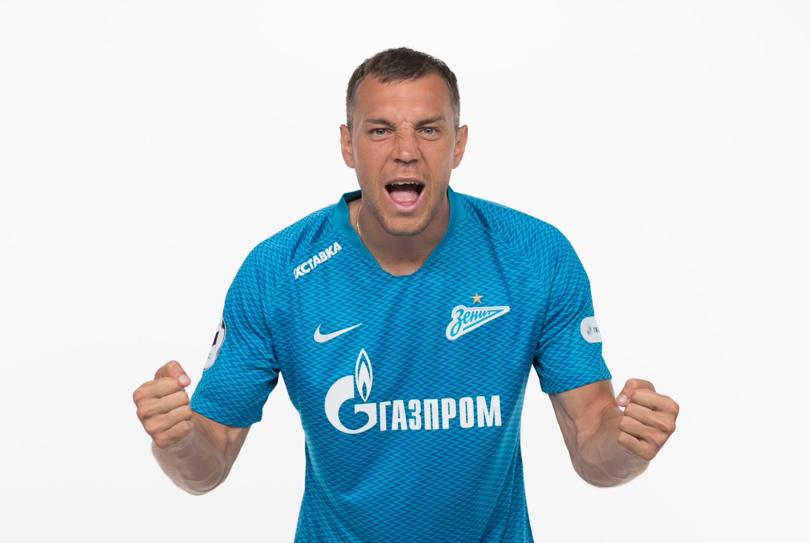 Фотосессия футболистов и тренеров основного состава ФК «Зенит» сезона 2018/19