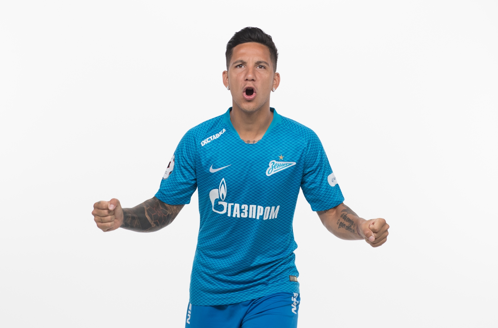 Фотосессия футболистов и тренеров основного состава ФК «Зенит» сезона 2018/19