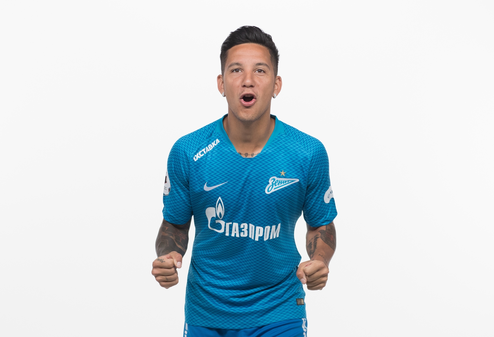 Фотосессия футболистов и тренеров основного состава ФК «Зенит» сезона 2018/19