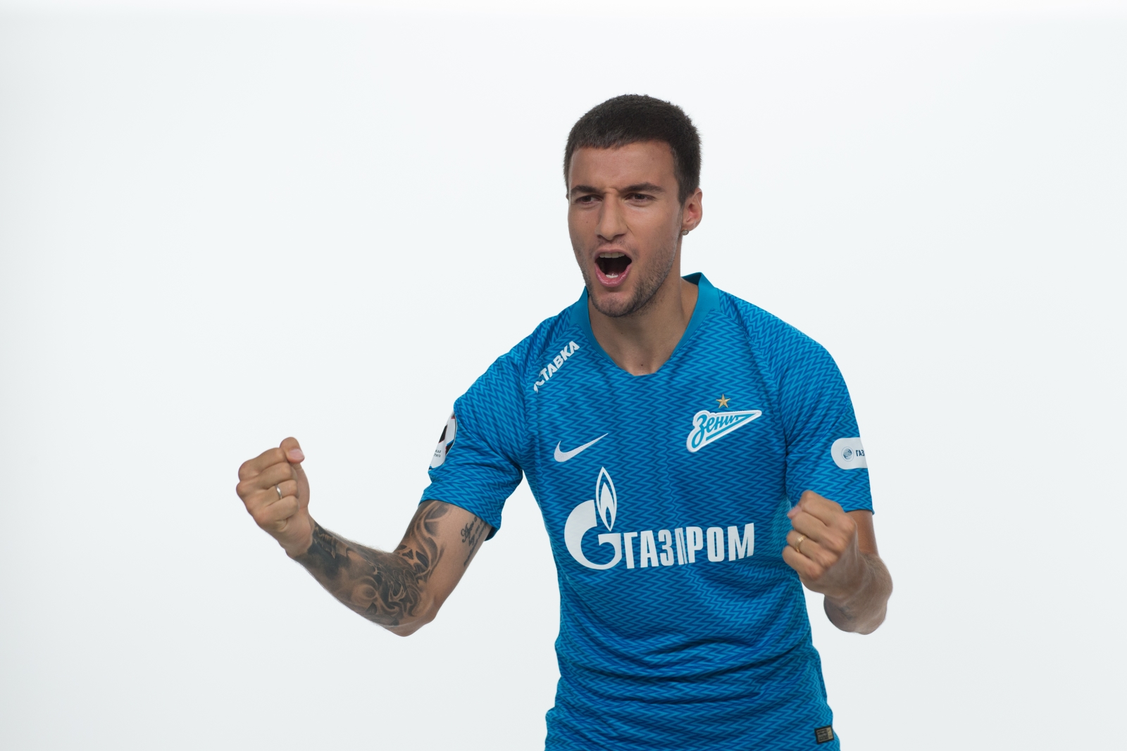 Фотосессия футболистов и тренеров основного состава ФК «Зенит» сезона 2018/19