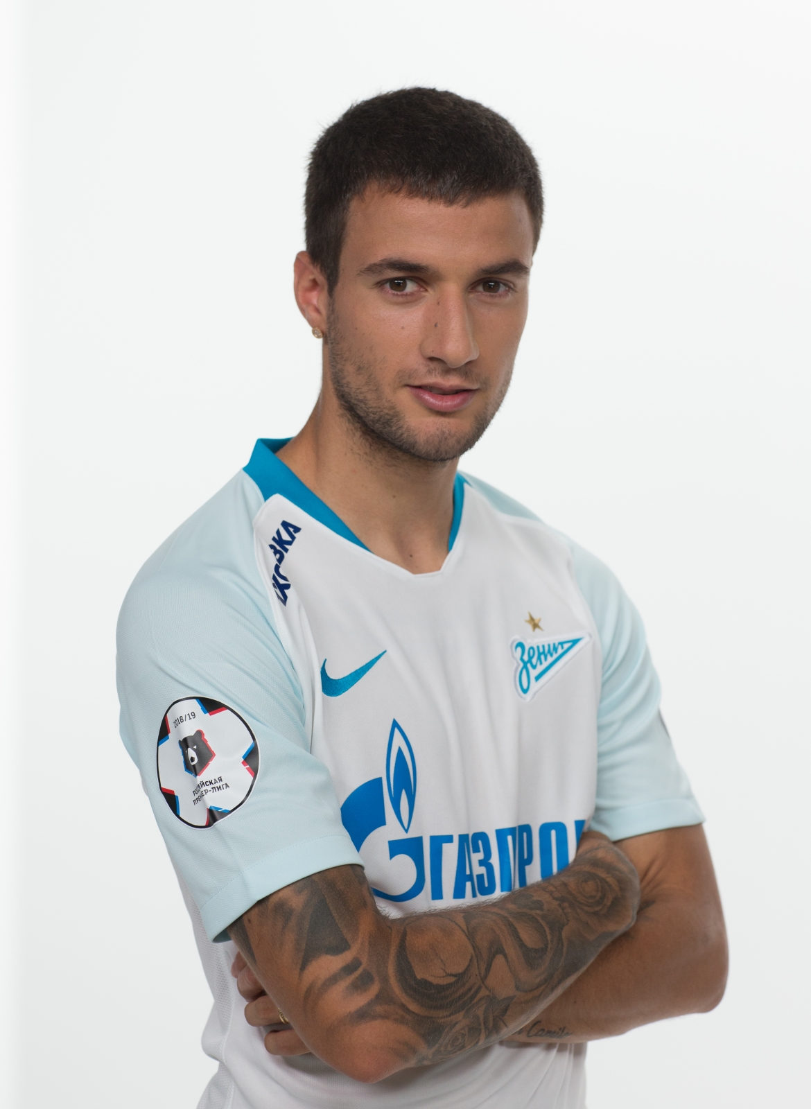 Фотосессия футболистов и тренеров основного состава ФК «Зенит» сезона 2018/19