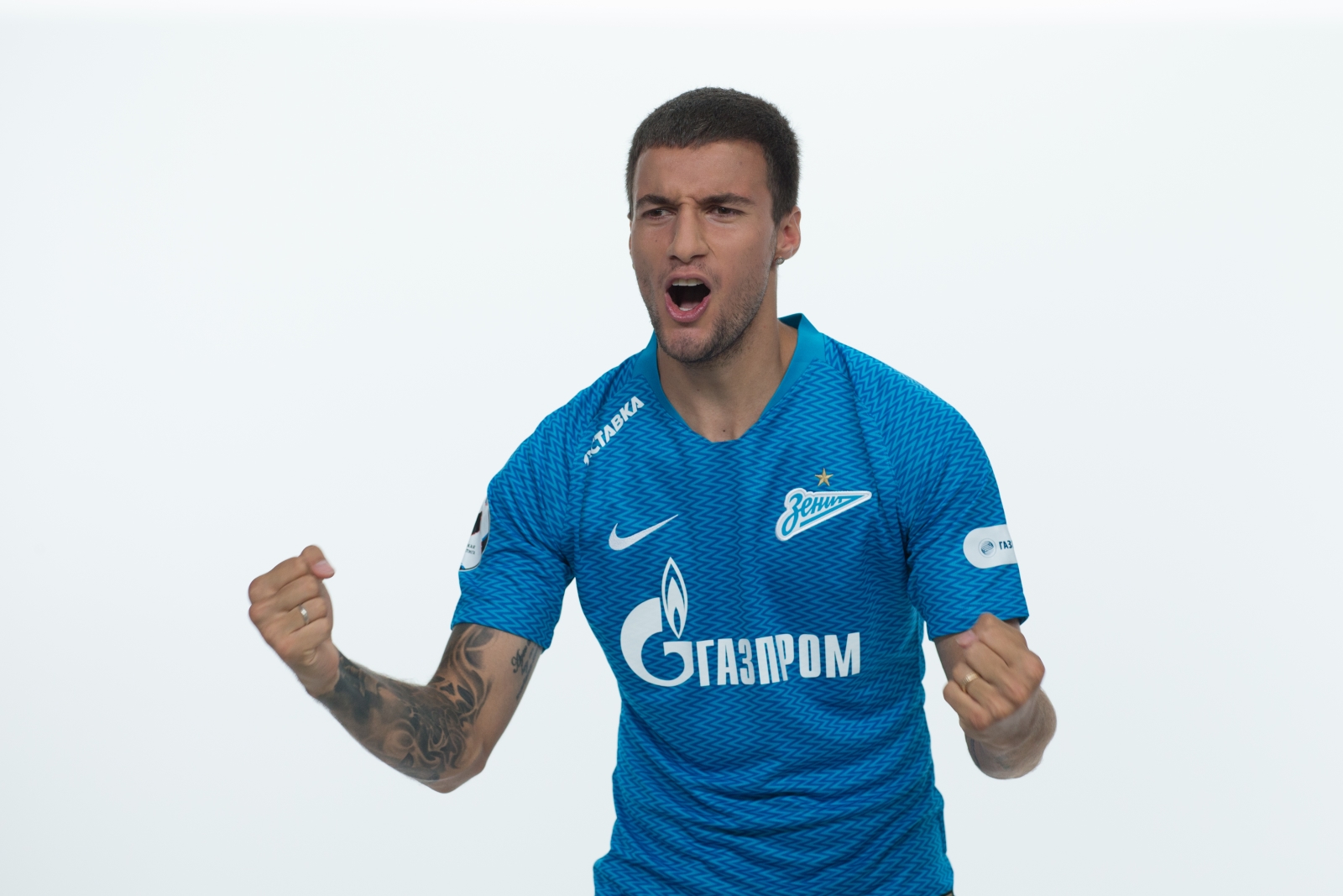 Фотосессия футболистов и тренеров основного состава ФК «Зенит» сезона 2018/19