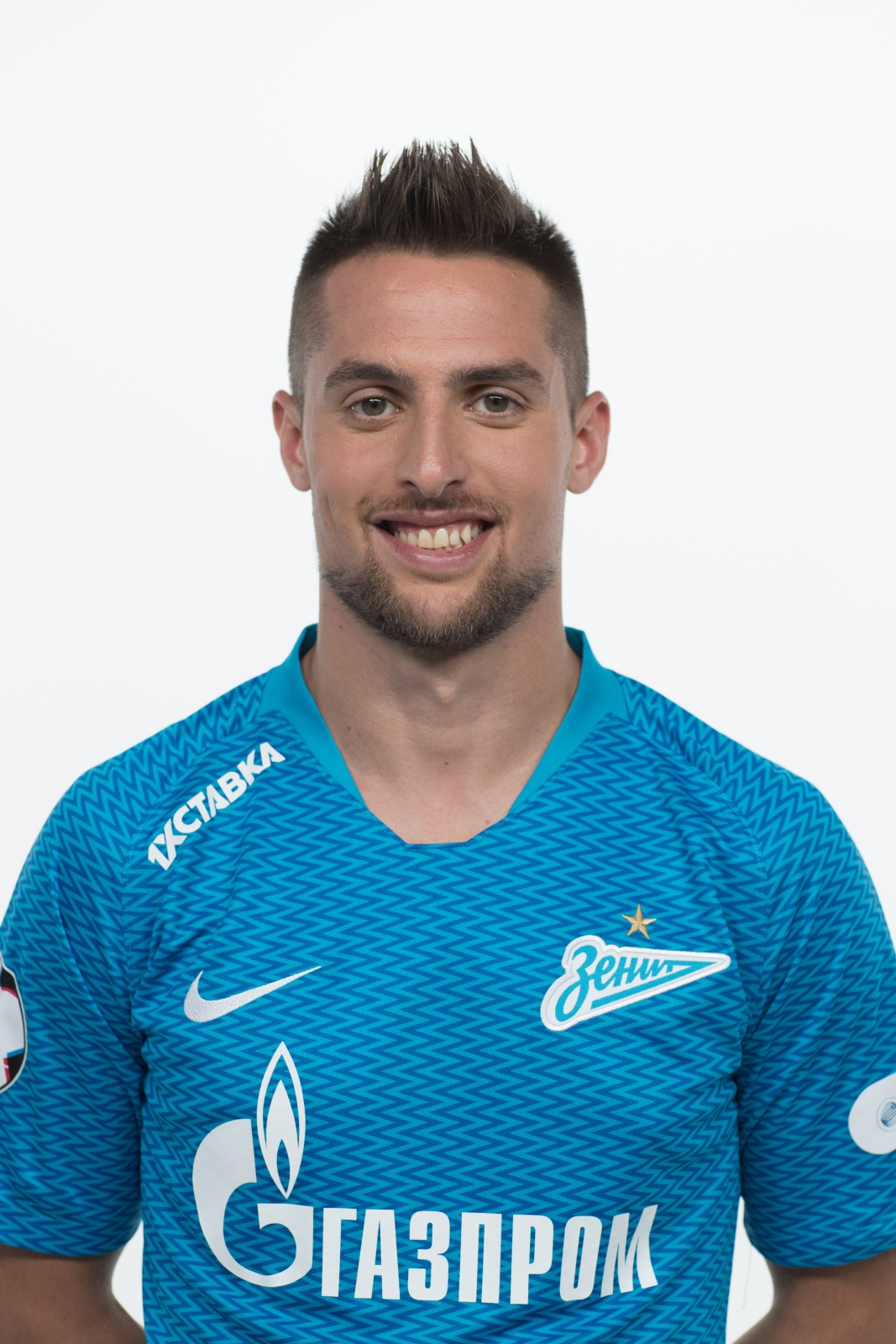 Фотосессия футболистов и тренеров основного состава ФК «Зенит» сезона 2018/19