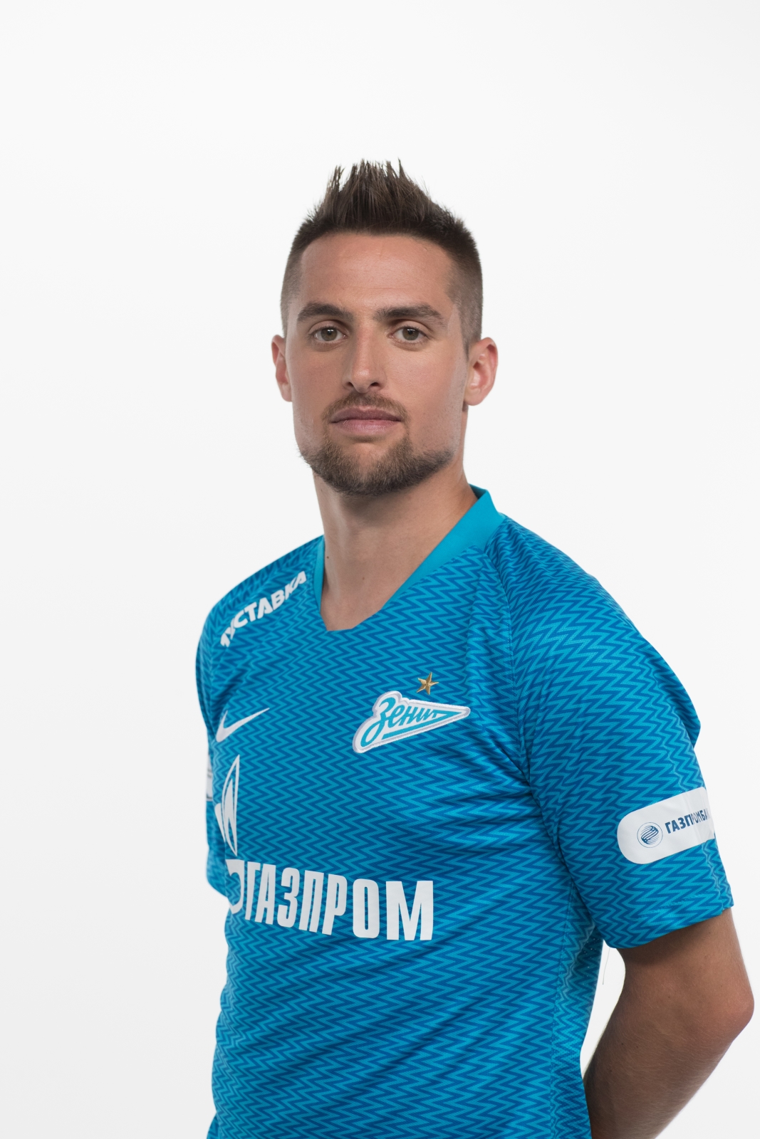 Фотосессия футболистов и тренеров основного состава ФК «Зенит» сезона 2018/19