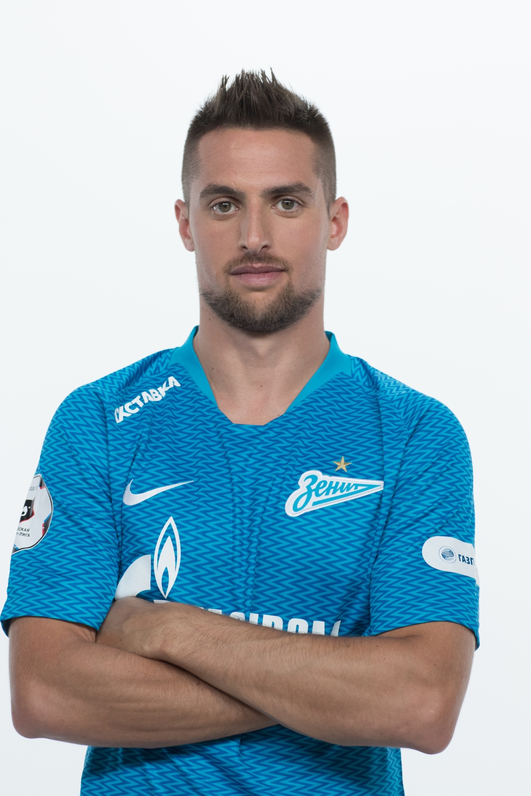 Фотосессия футболистов и тренеров основного состава ФК «Зенит» сезона 2018/19