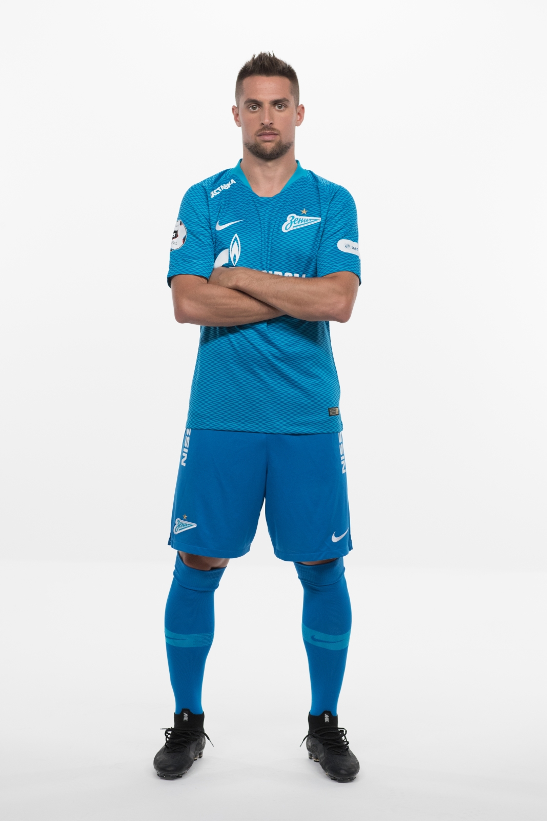 Фотосессия футболистов и тренеров основного состава ФК «Зенит» сезона 2018/19