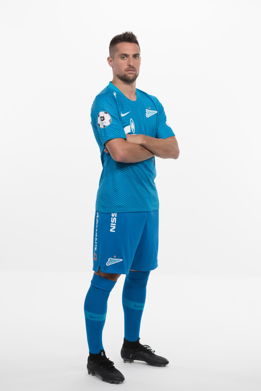 Фотосессия футболистов и тренеров основного состава ФК «Зенит» сезона 2018/19