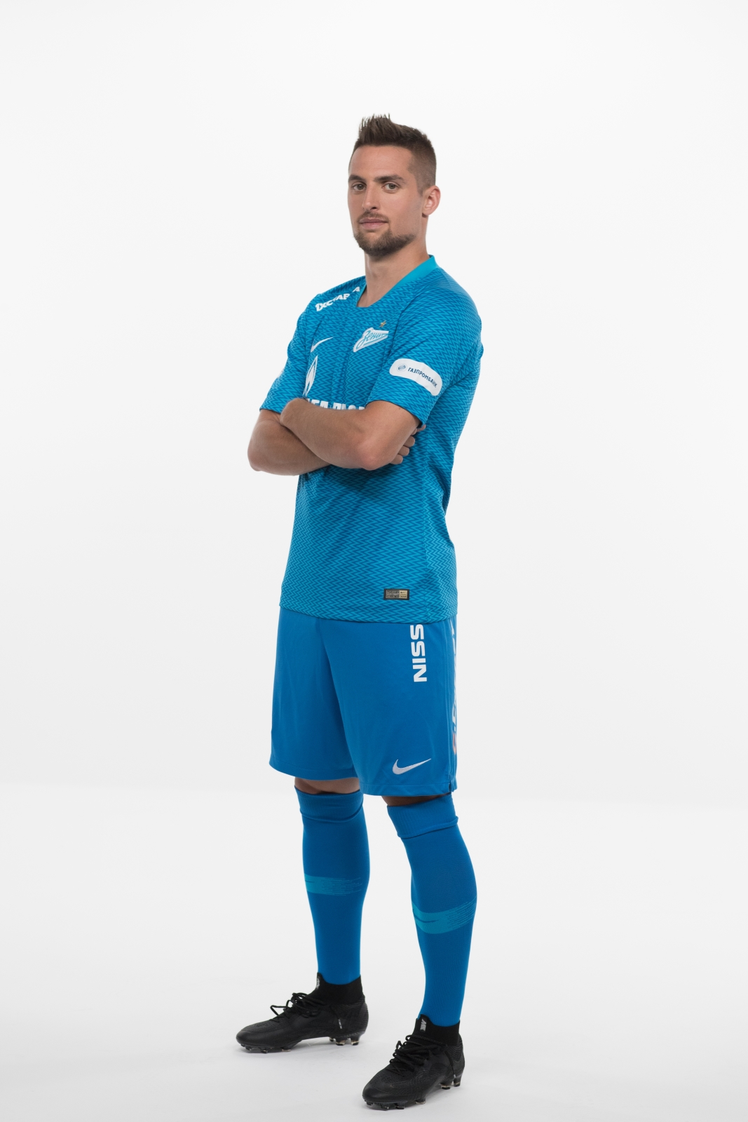 Фотосессия футболистов и тренеров основного состава ФК «Зенит» сезона 2018/19