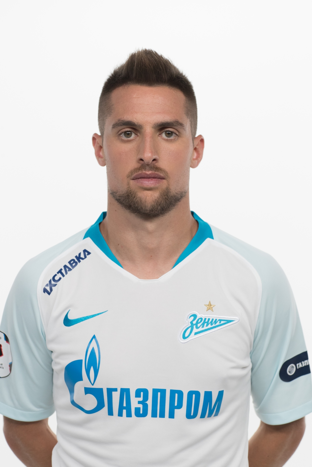 Фотосессия футболистов и тренеров основного состава ФК «Зенит» сезона 2018/19