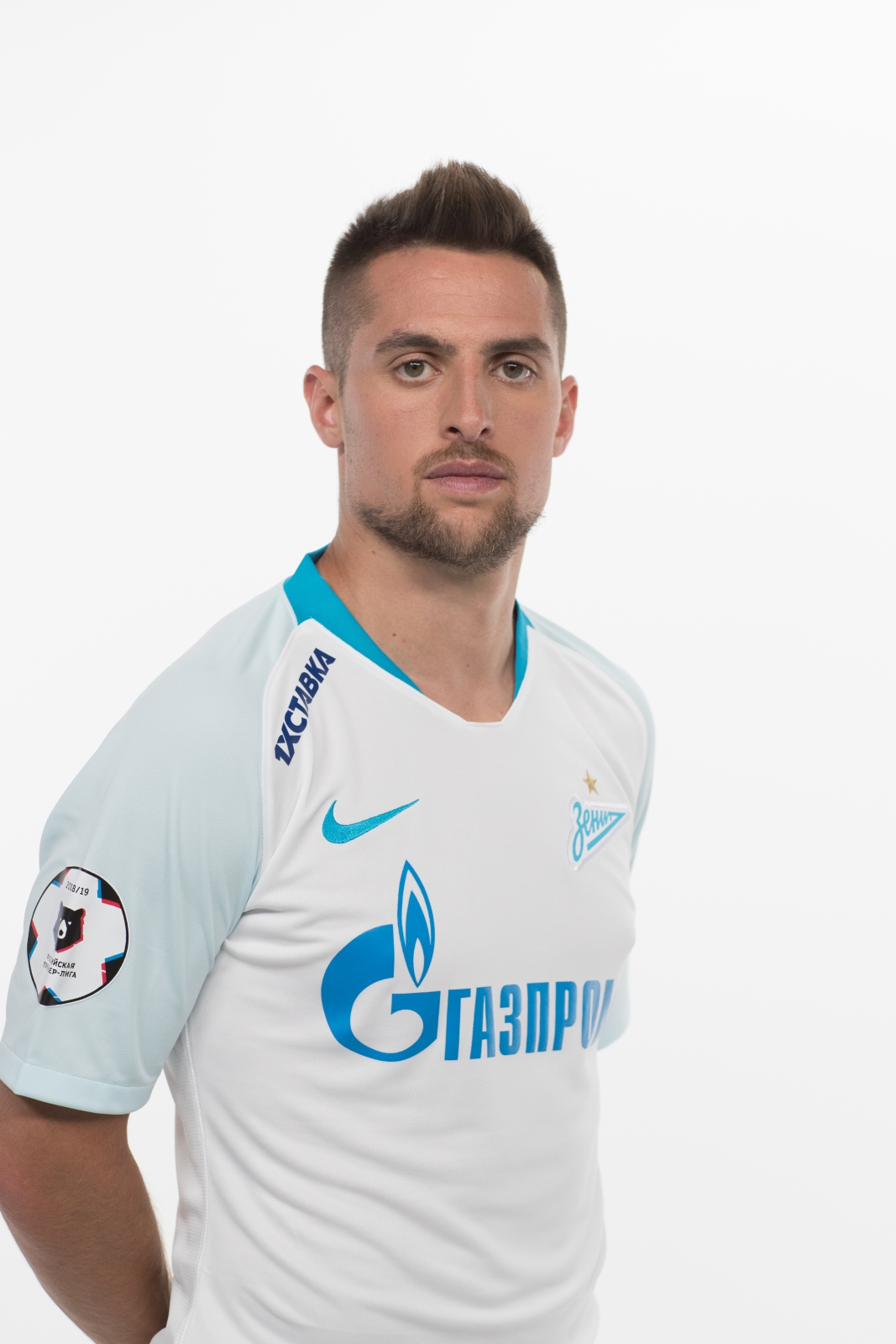 Фотосессия футболистов и тренеров основного состава ФК «Зенит» сезона 2018/19