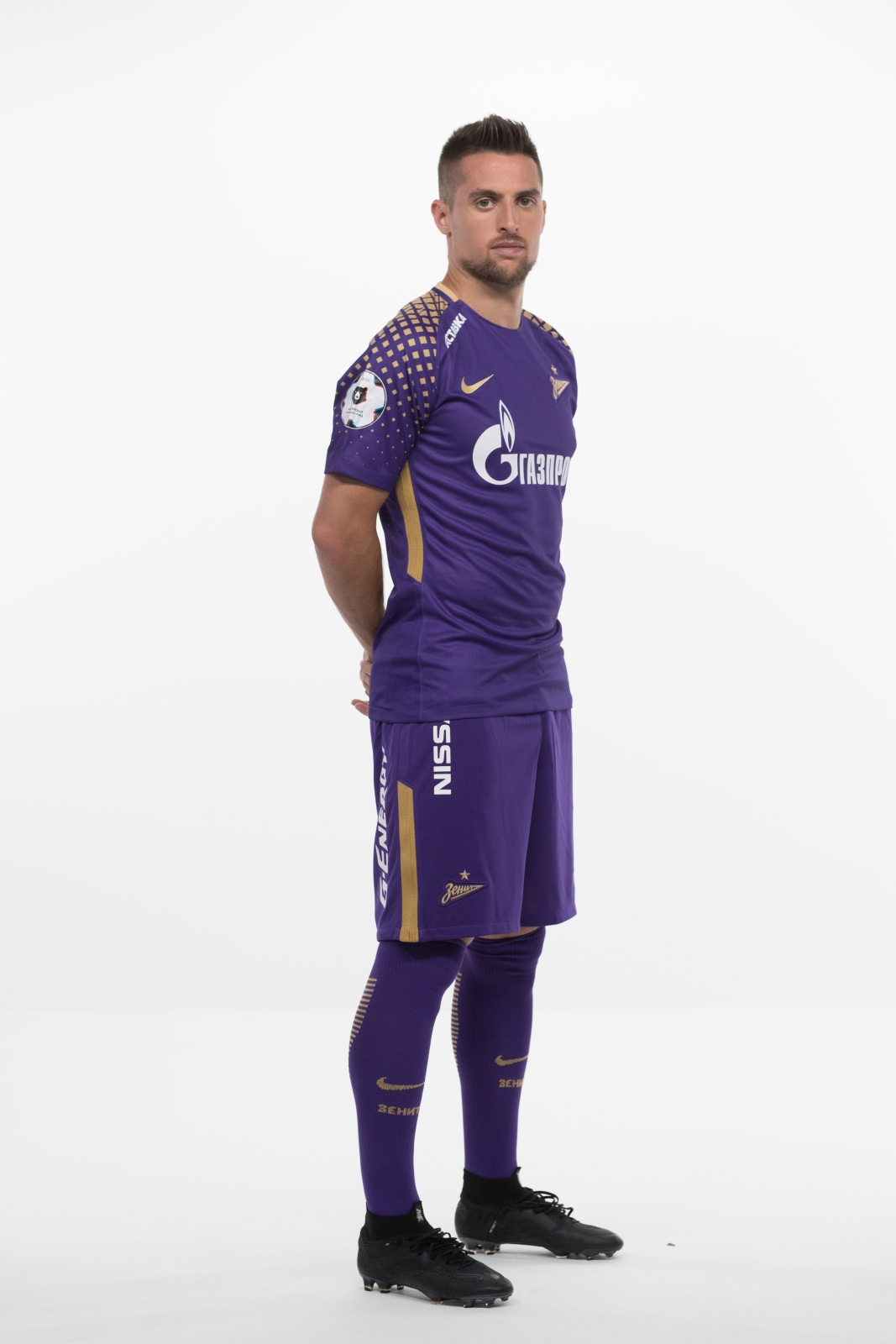 Фотосессия футболистов и тренеров основного состава ФК «Зенит» сезона 2018/19