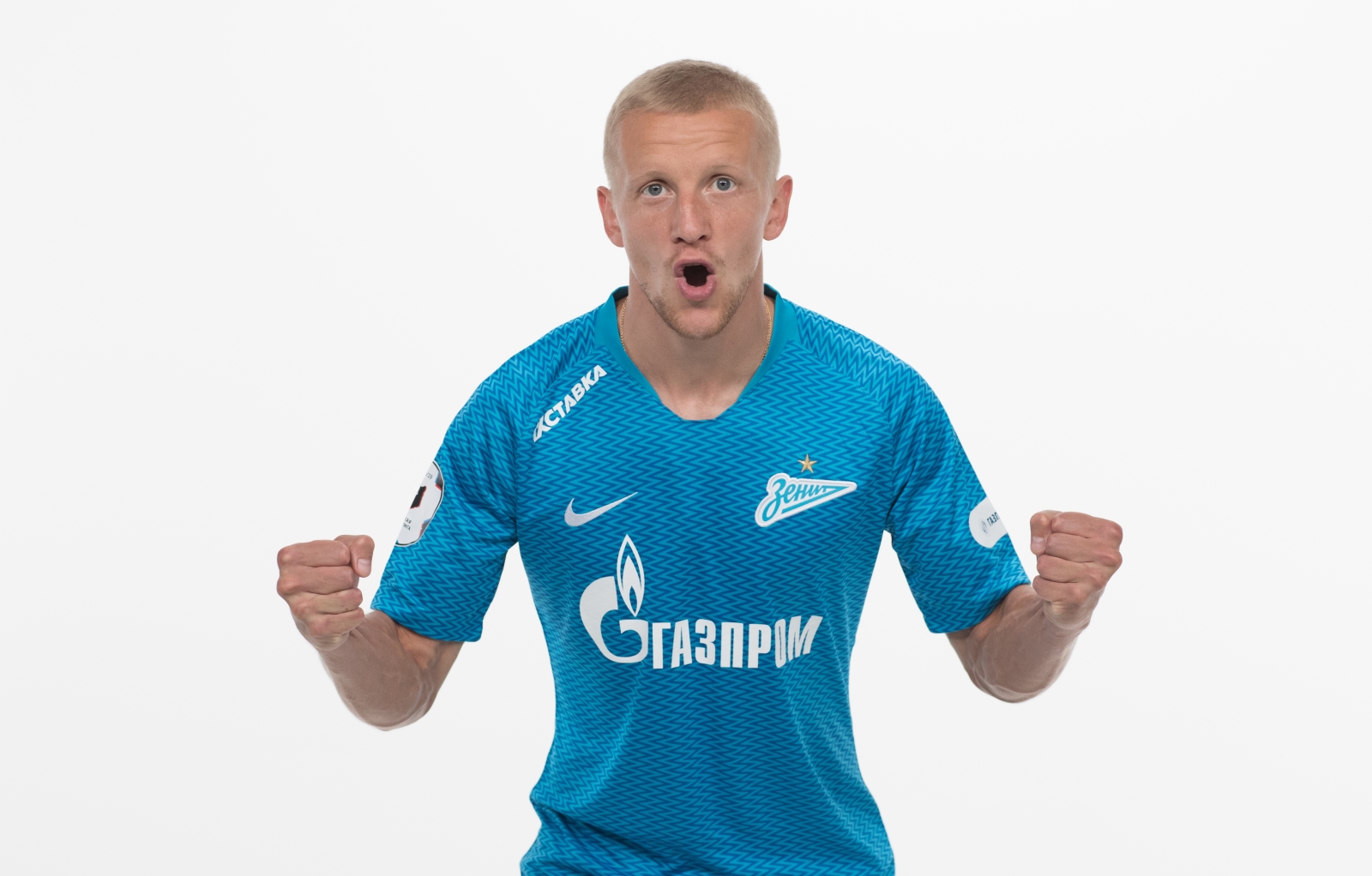 Фотосессия футболистов и тренеров основного состава ФК «Зенит» сезона 2018/19