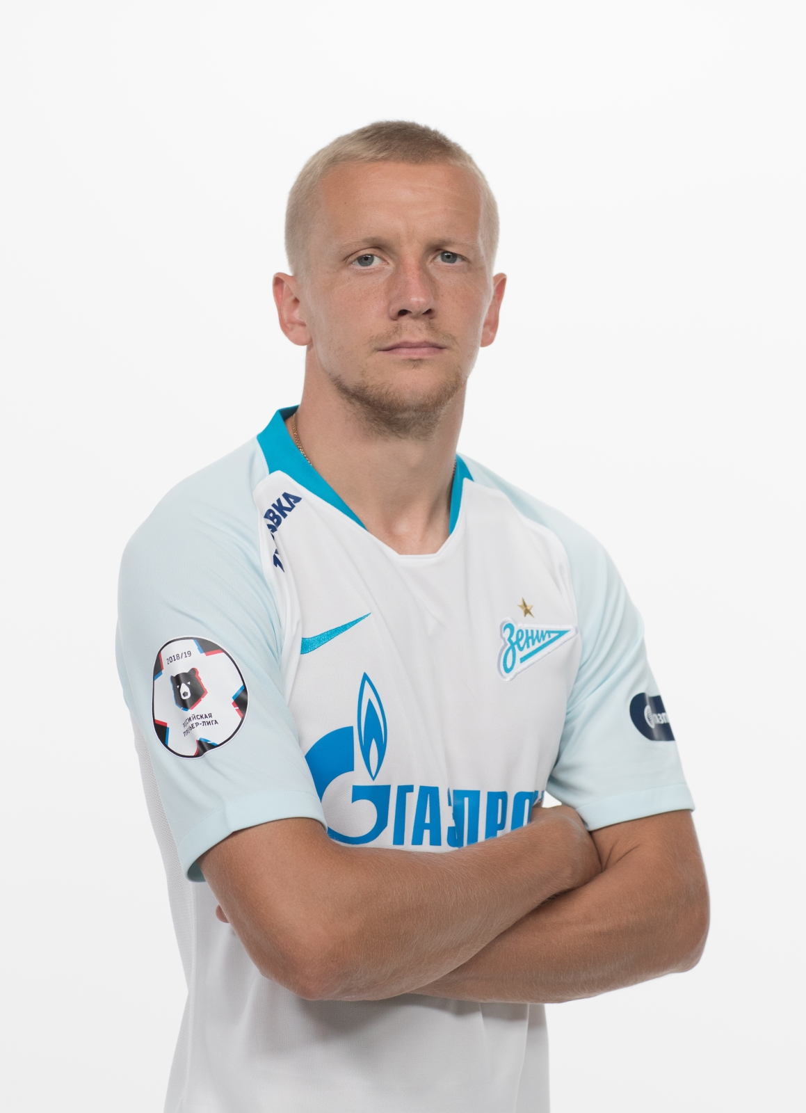 Фотосессия футболистов и тренеров основного состава ФК «Зенит» сезона 2018/19