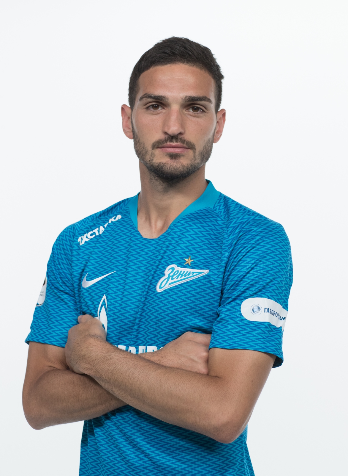 Фотосессия футболистов и тренеров основного состава ФК «Зенит» сезона 2018/19