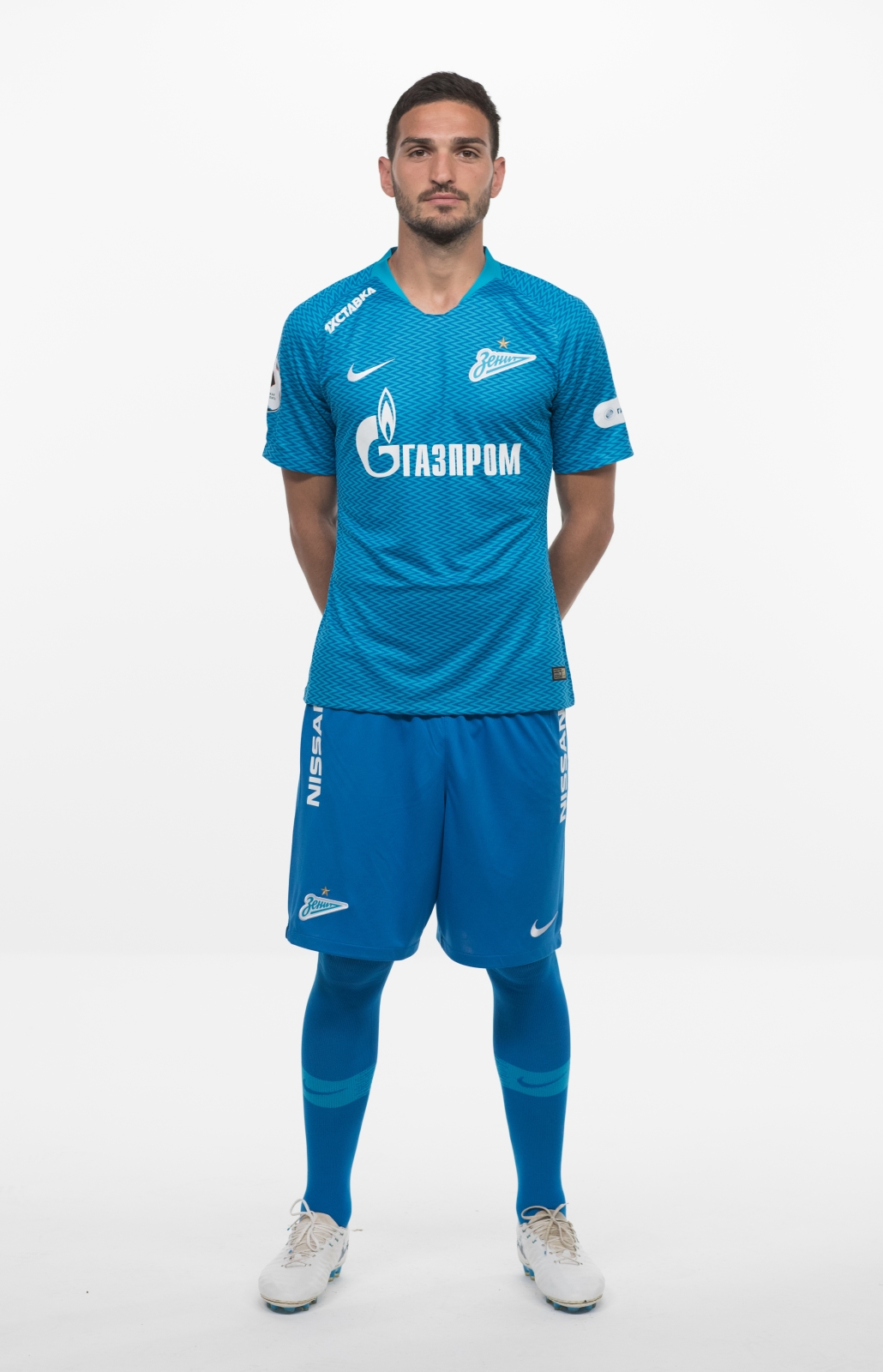 Фотосессия футболистов и тренеров основного состава ФК «Зенит» сезона 2018/19