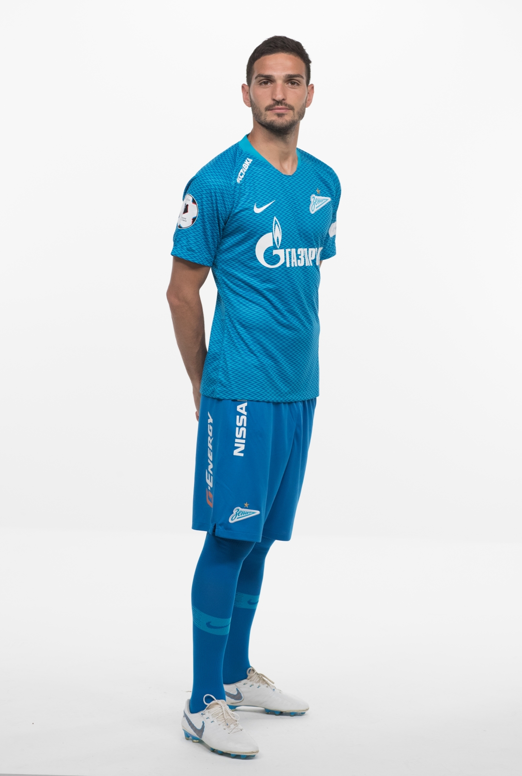 Фотосессия футболистов и тренеров основного состава ФК «Зенит» сезона 2018/19