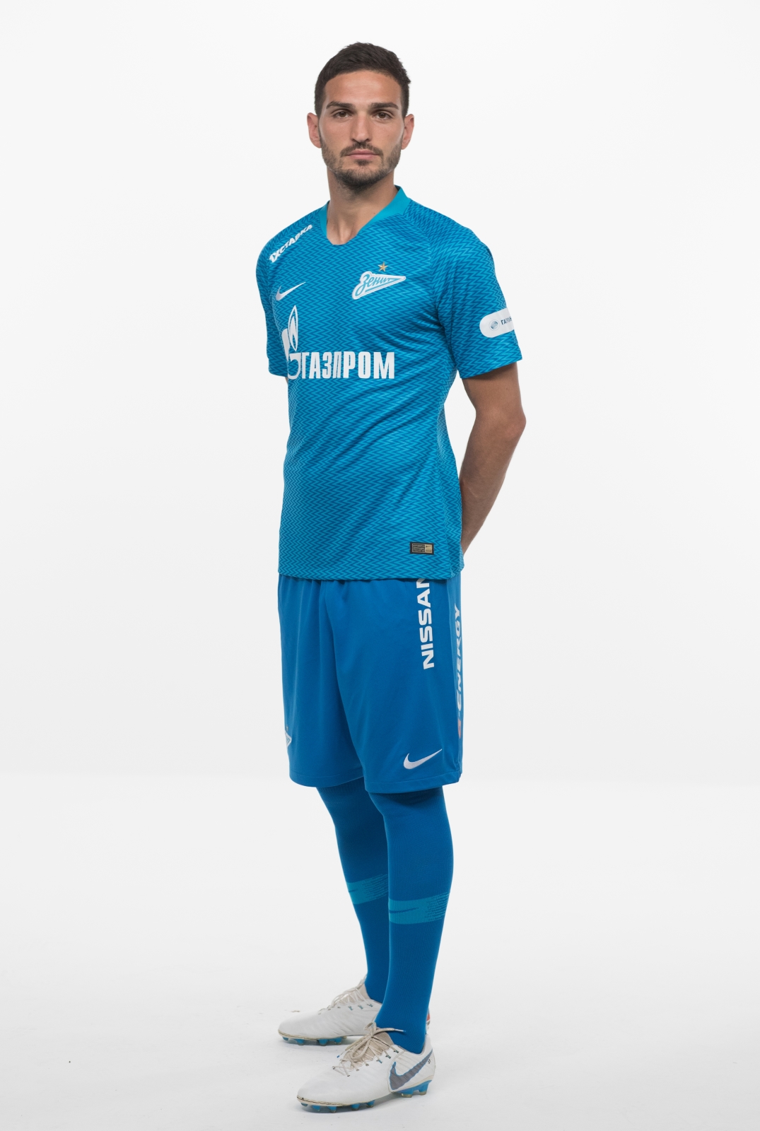 Фотосессия футболистов и тренеров основного состава ФК «Зенит» сезона 2018/19