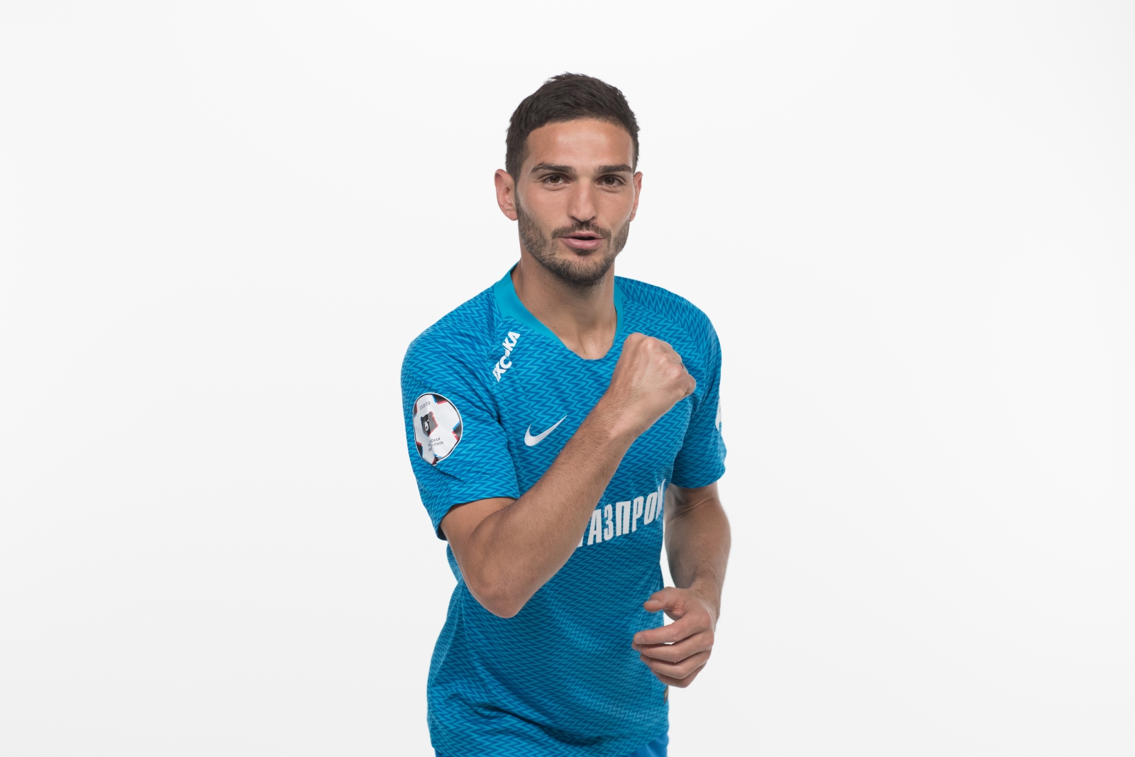 Фотосессия футболистов и тренеров основного состава ФК «Зенит» сезона 2018/19