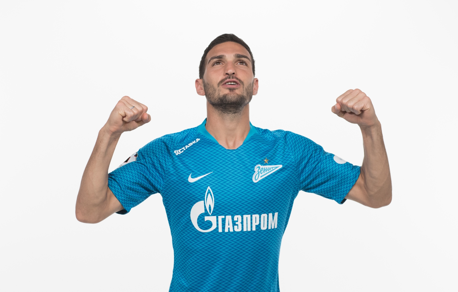 Фотосессия футболистов и тренеров основного состава ФК «Зенит» сезона 2018/19