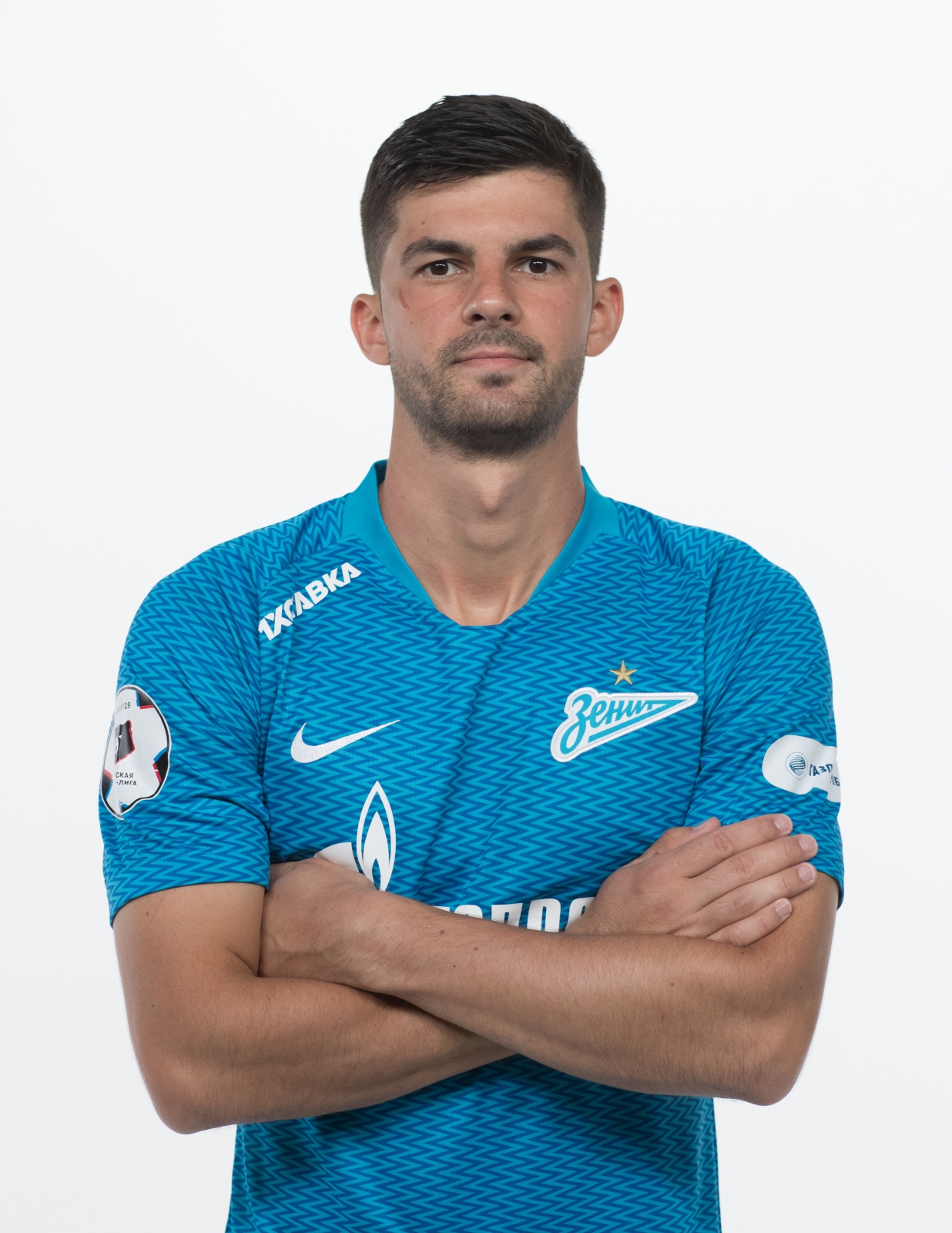 Фотосессия футболистов и тренеров основного состава ФК «Зенит» сезона 2018/19