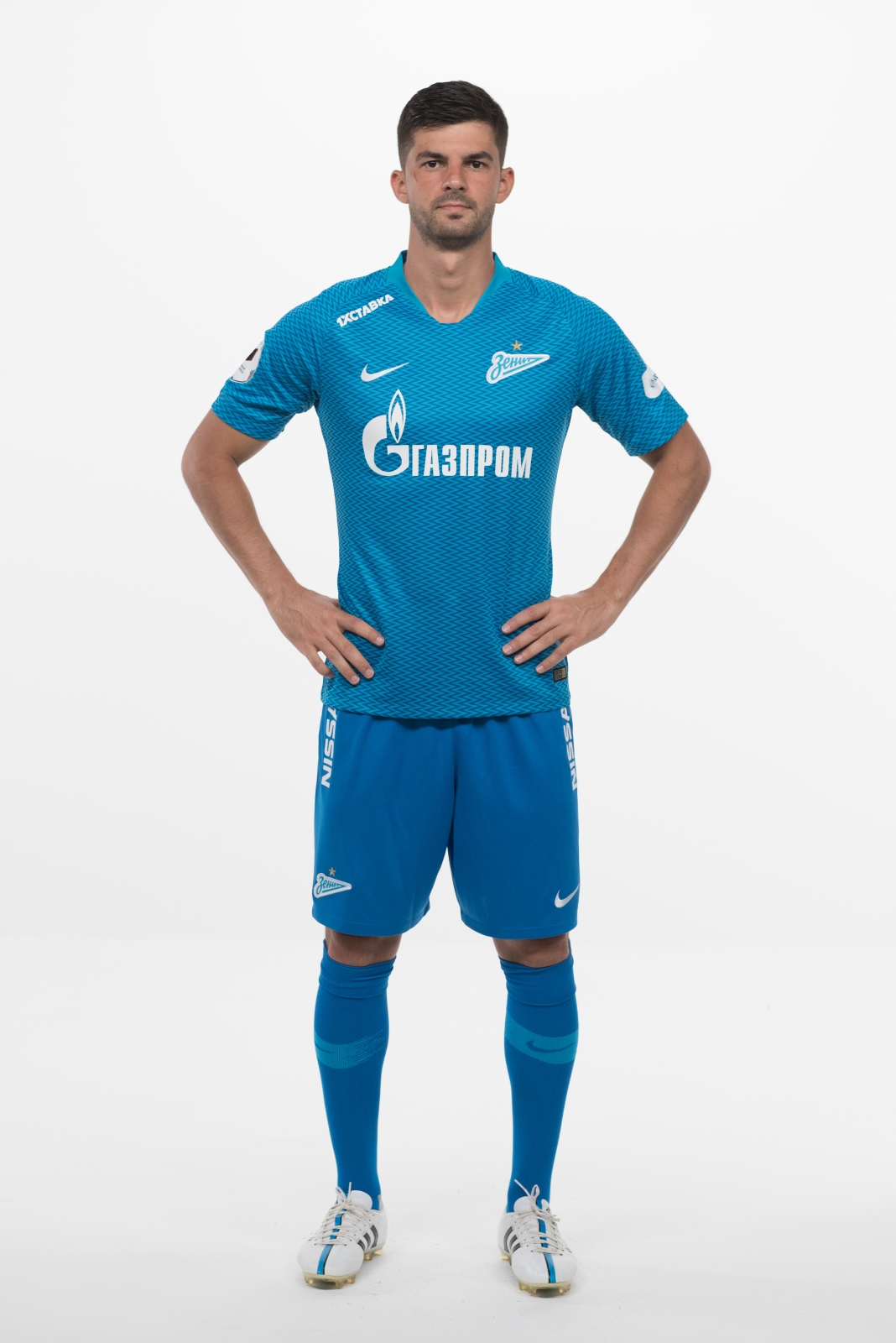 Фотосессия футболистов и тренеров основного состава ФК «Зенит» сезона 2018/19