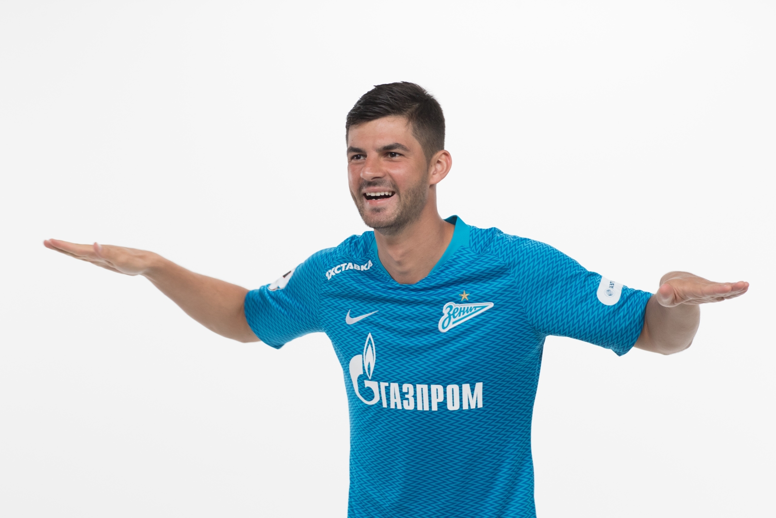 Фотосессия футболистов и тренеров основного состава ФК «Зенит» сезона 2018/19