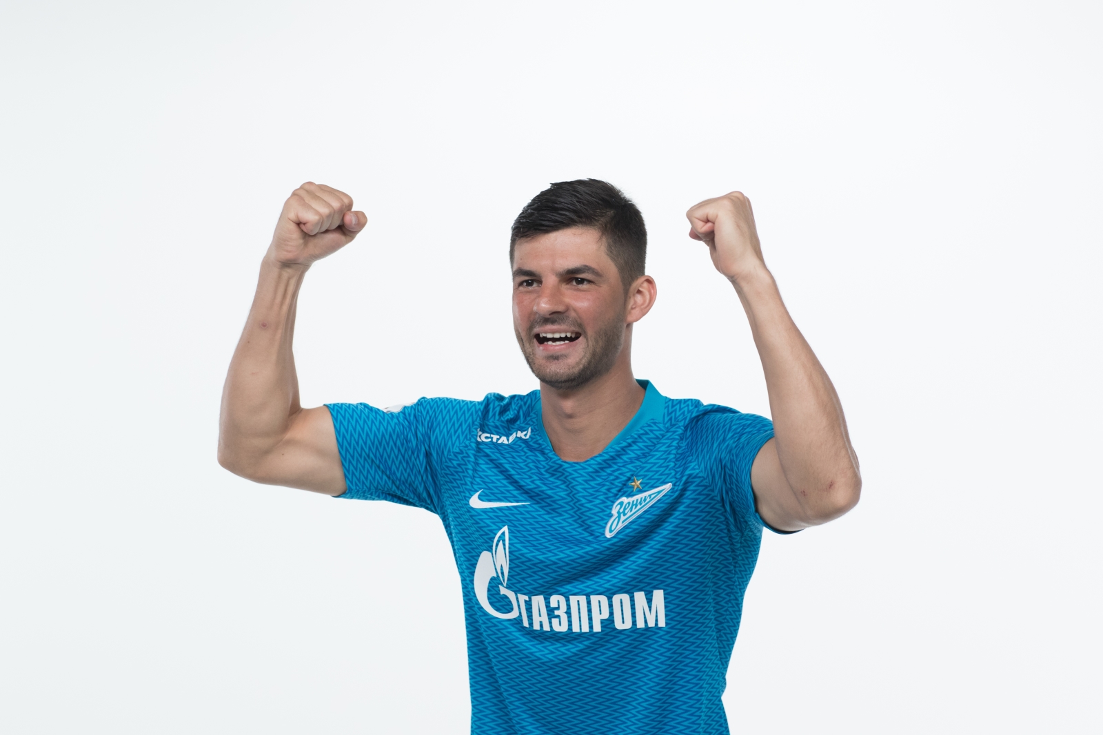 Фотосессия футболистов и тренеров основного состава ФК «Зенит» сезона 2018/19