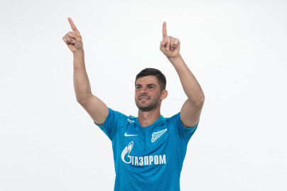 Фотосессия футболистов и тренеров основного состава ФК «Зенит» сезона 2018/19