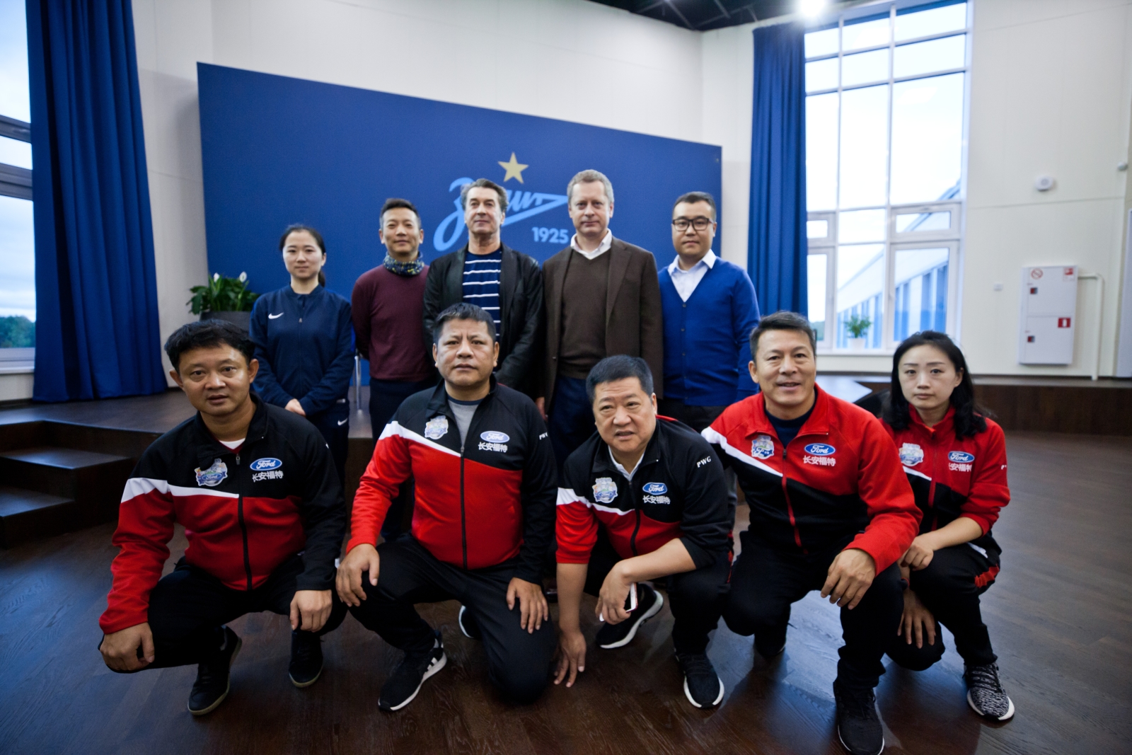 Церемония открытия тренировочного сбора китайской команды в Академии