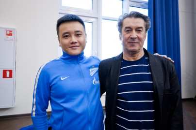 Церемония открытия тренировочного сбора китайской команды в Академии