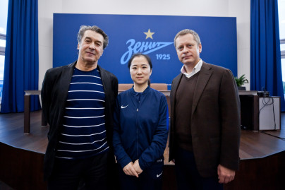 Церемония открытия тренировочного сбора китайской команды в Академии