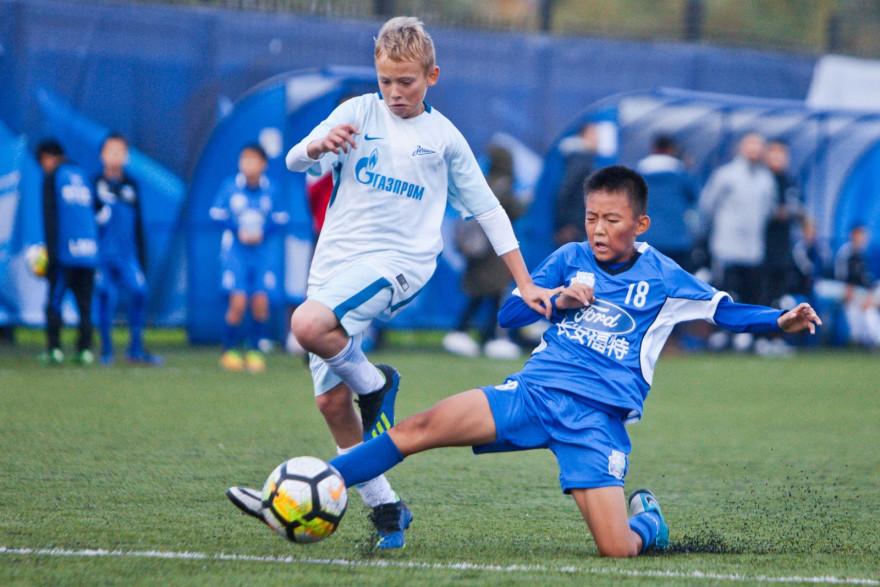 Товарищеский матч между «Зенитом» U-12 и китайской командой