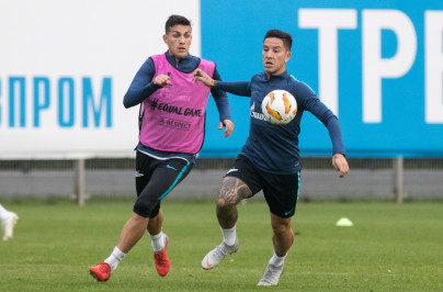 Открытая тренировка «Зенита» перед матчем со «Славией»