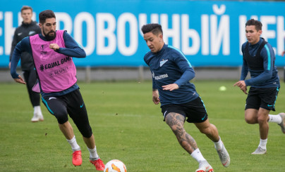 Открытая тренировка «Зенита» перед матчем со «Славией»