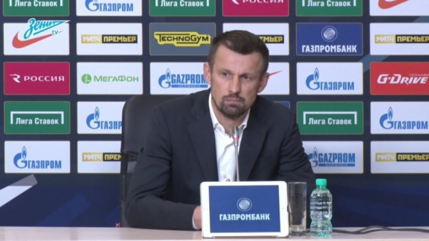 «Зенит-ТВ»: Брифинг Сергея Семака после матча с «Краснодаром»