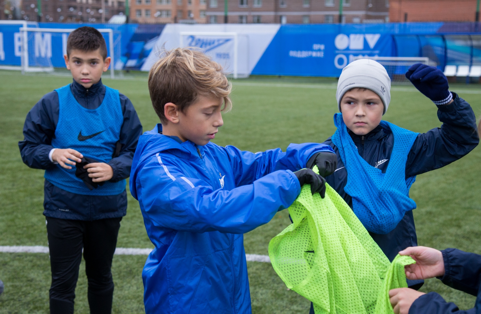Клаудио Маркизио с сыном Давиде в Академии «Зенита»