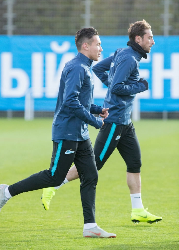 Открытая тренировка «Зенита» перед матчем с «Бордо»