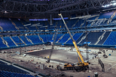 «Газпром Арена» готовится принять хоккейные матчи