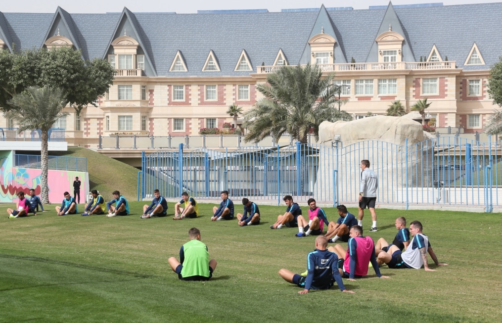 «Газпром»-тренировочные сборы в Катаре: 18 января, утренняя тренировка