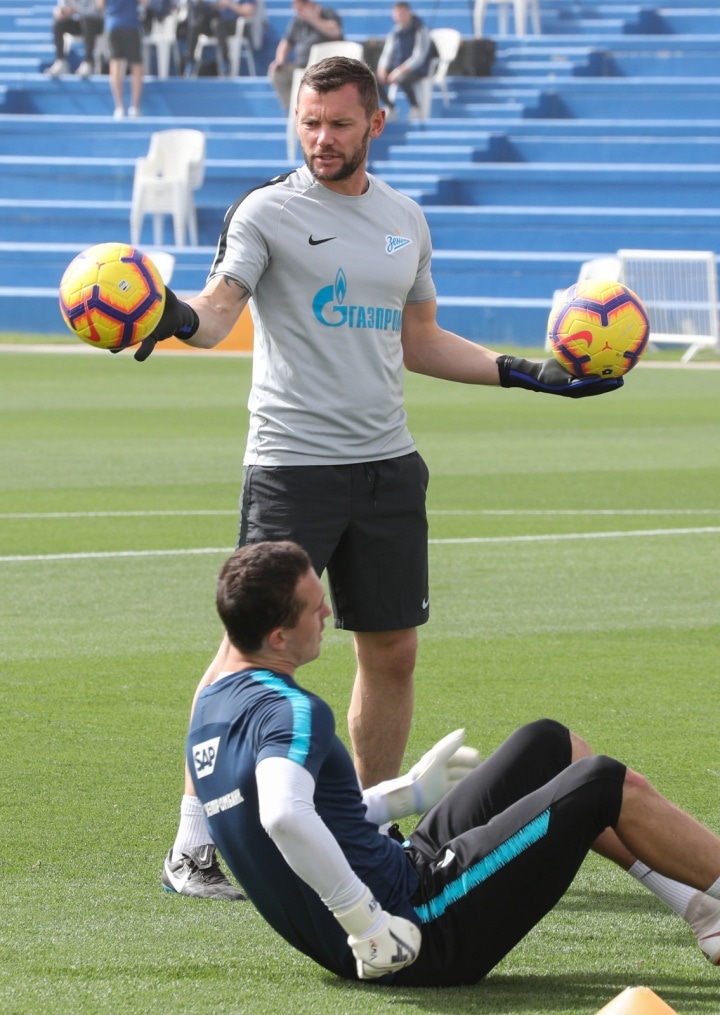 «Газпром»-тренировочные сборы в Катаре: 18 января, утренняя тренировка