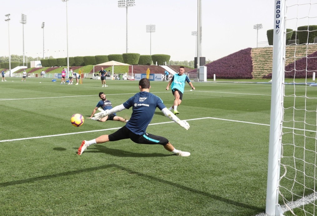 «Газпром»-тренировочные сборы в Катаре: 18 января, утренняя тренировка