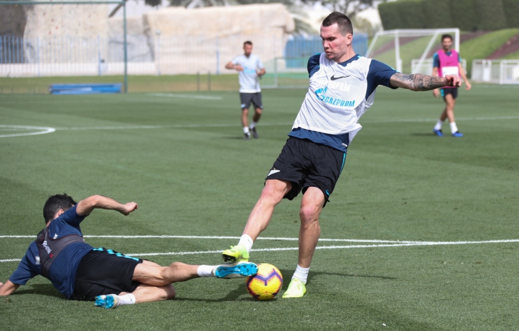 «Газпром»-тренировочные сборы в Катаре: 18 января, утренняя тренировка