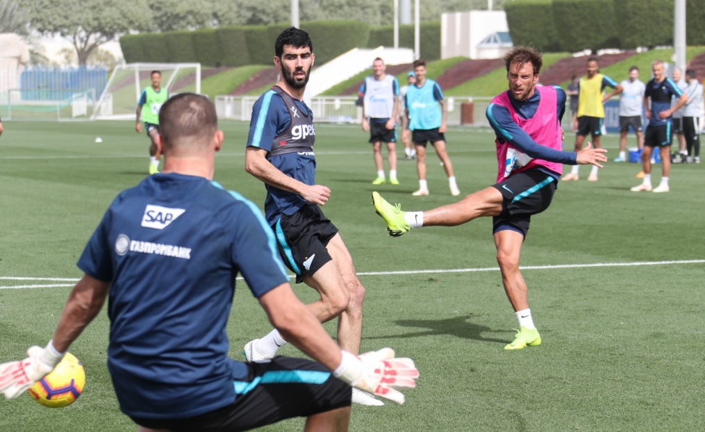 «Газпром»-тренировочные сборы в Катаре: 18 января, утренняя тренировка