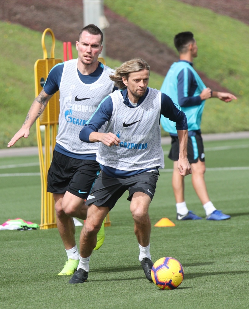 «Газпром»-тренировочные сборы в Катаре: 18 января, утренняя тренировка