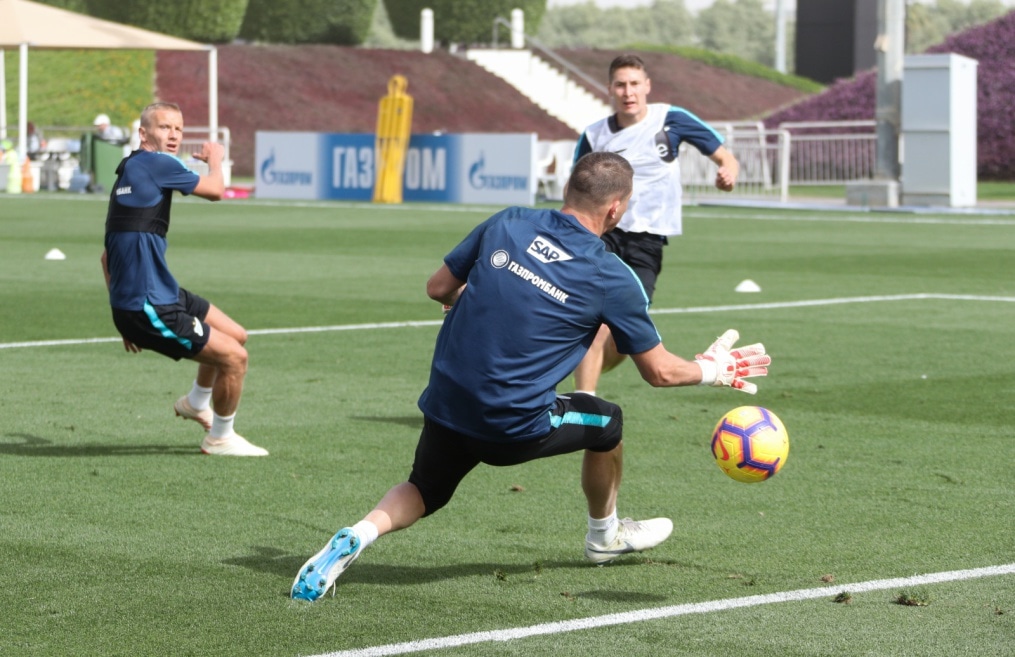 «Газпром»-тренировочные сборы в Катаре: 18 января, утренняя тренировка