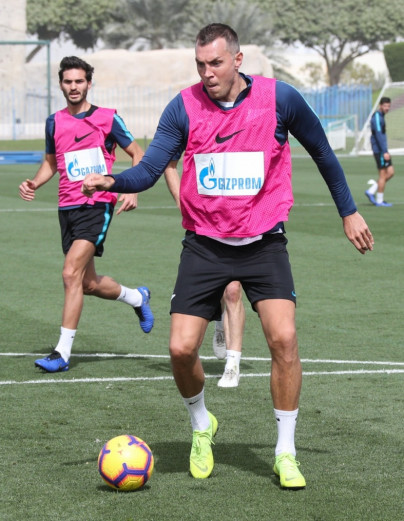 «Газпром»-тренировочные сборы в Катаре: 18 января, утренняя тренировка