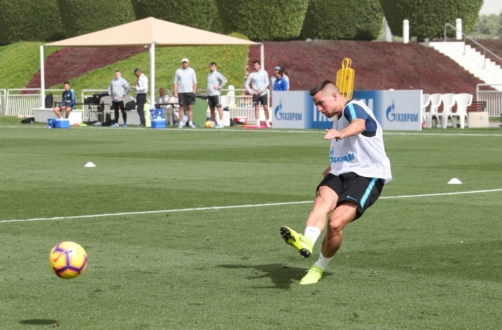 «Газпром»-тренировочные сборы в Катаре: 18 января, утренняя тренировка