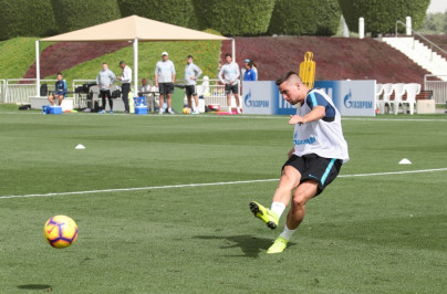 «Газпром»-тренировочные сборы в Катаре: 18 января, утренняя тренировка