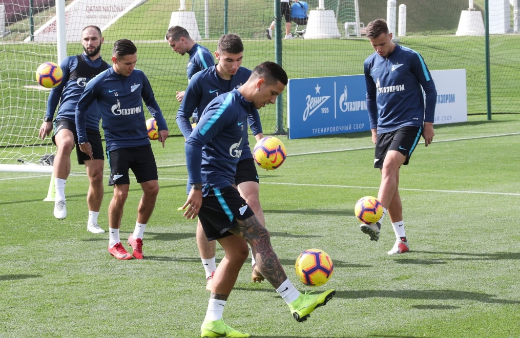 «Газпром»-тренировочные сборы в Катаре: 19 января, утренняя тренировка
